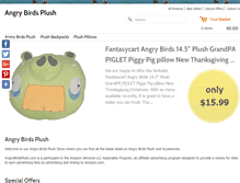 Tablet Screenshot of angrybirdsplush.com